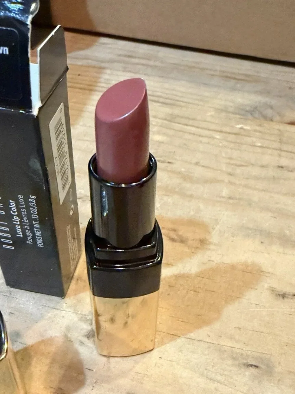 Bobbi Brown Luxe Lip Color In Downtown Plum 0.12 oz New With Box